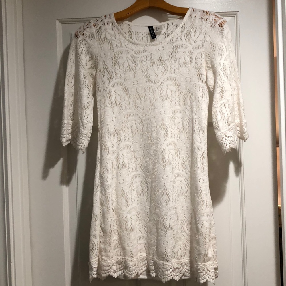 White lace dress